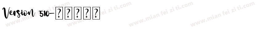 Version 510字体转换